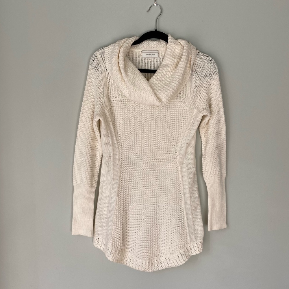 Anthropologie Angel of the North Cowl Neck Sweater